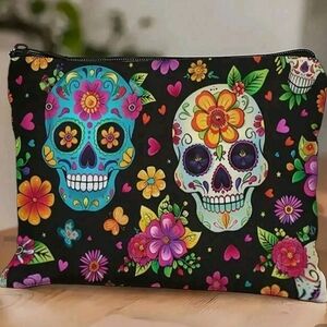 Day Of The Dead Sugar Skull Makeup Bag